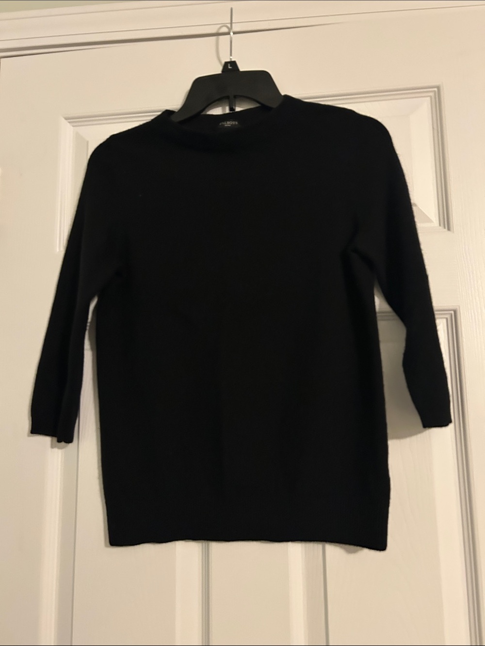 Talbots Black Crewneck Sweater